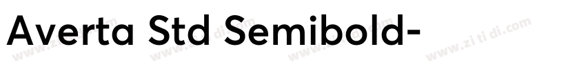 Averta Std Semibold字体转换